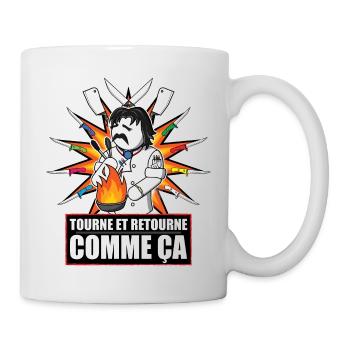 Chef Dumas : Tourne et Retourne Comme Ça - Mug blanc - blanc - Droite