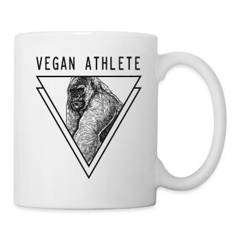Gorilla Silberrücken Vegan Athlete - Tasse - Weiß - Rechts