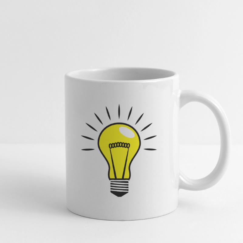 Light bulb Comic Vector 3 Color customizable Mug