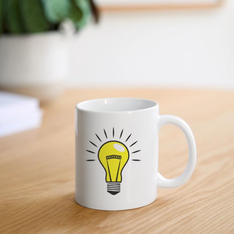 Light bulb Comic Vector 3 Color customizable Mug