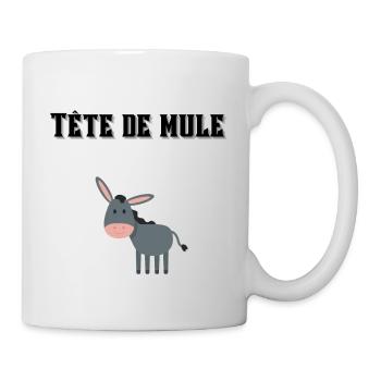 Tête de mule ! 🐴🐎 - Mug blanc - blanc - Droite