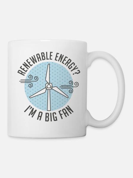 énergie renouvelable - Mug blanc - blanc