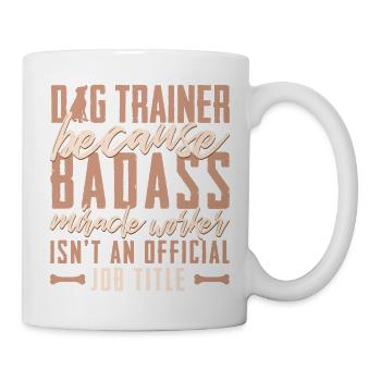 Dog training design for dog trainer Cool Dog-Wa - Mug - white - Right