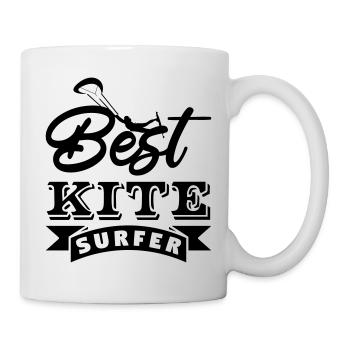 Best kite surfer - Mug - white - Right