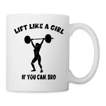 Bodybuilderin GYM Fitness Girl Frauenbodybuilding - Tasse - Weiß - Rechts