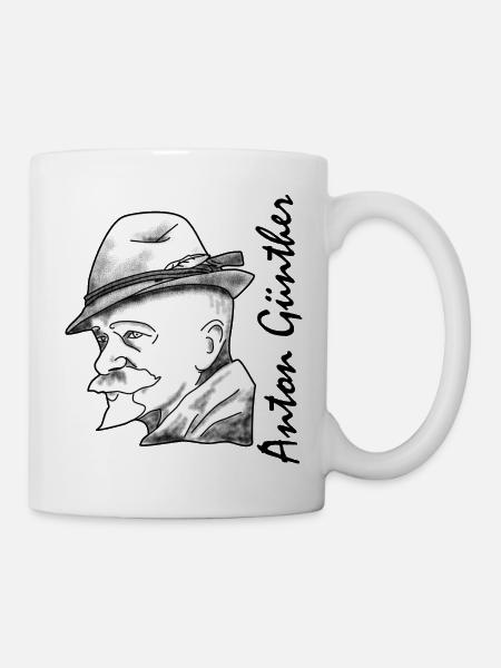 Erzgebirge, Mundart, Geschichte, Anton Günther - Tasse - Weiß