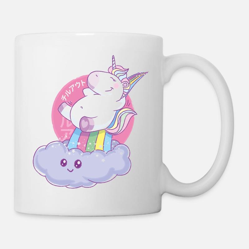 Chillin Out Einhorn - Tasse - Weiß
