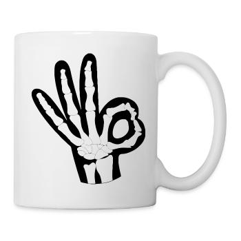 OK Knochen - Tasse - Weiß - Rechts
