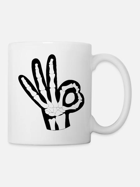 OK bones - Mug - white