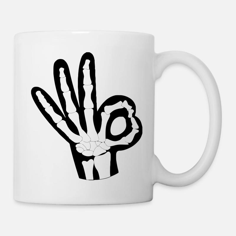 OK bones - Mug - white