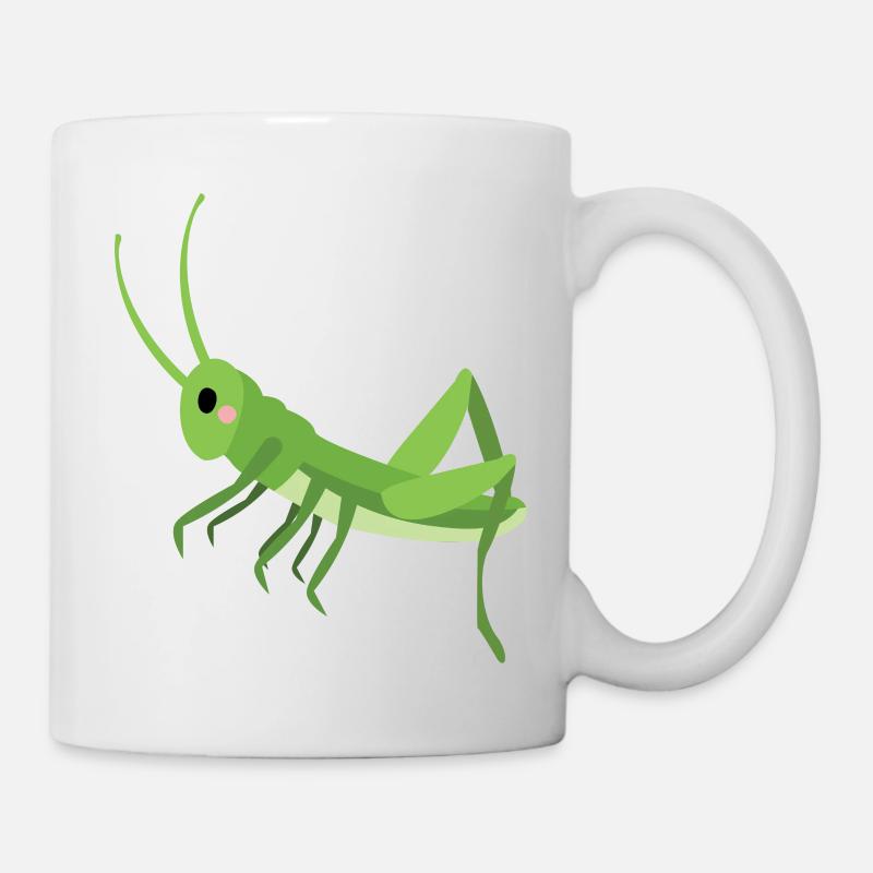 Grashüpfer - Tasse - Weiß