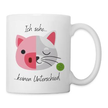 Ich sehe keinen Unterschied 1 - Tasse - Weiß - Rechts
