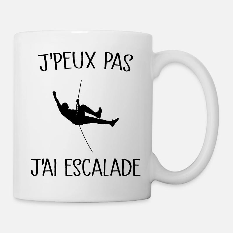 Je Peux Pas J'ai Escalade - Mug blanc - blanc