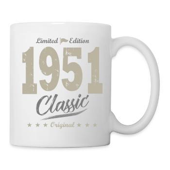 birthday 71 years 1951 year of birth - Mug - white - Right