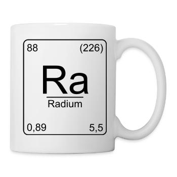 Radium, tableau périodique, chimie, physique, élément, - Mug blanc - blanc - Droite