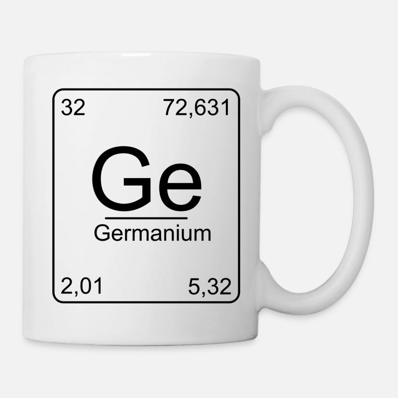 Germanium, Tableau périodique, Chimie, Physique, Élément - Mug blanc - blanc