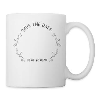 SAVE THE DATE | Merke das Datum vor. - Tasse - Weiß - Rechts