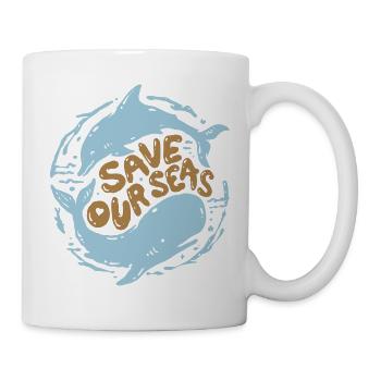 Save our seas - Mug - white - Right