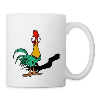 Hahn Karikatur Frankreich - Tasse - Weiß - Rechts