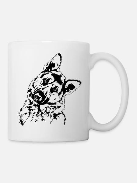 DEUTSCHER SCHÄFERHUND Wilsigns Hunde Hund IGP - Tasse - Weiß