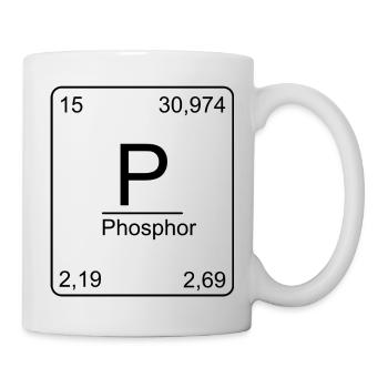 Phosphor, Periodensystem, Chemie, Physik, Element, - Tasse - Weiß - Rechts