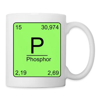 Phosphor, Periodensystem, Chemie, Physik, Element, - Tasse - Weiß - Rechts