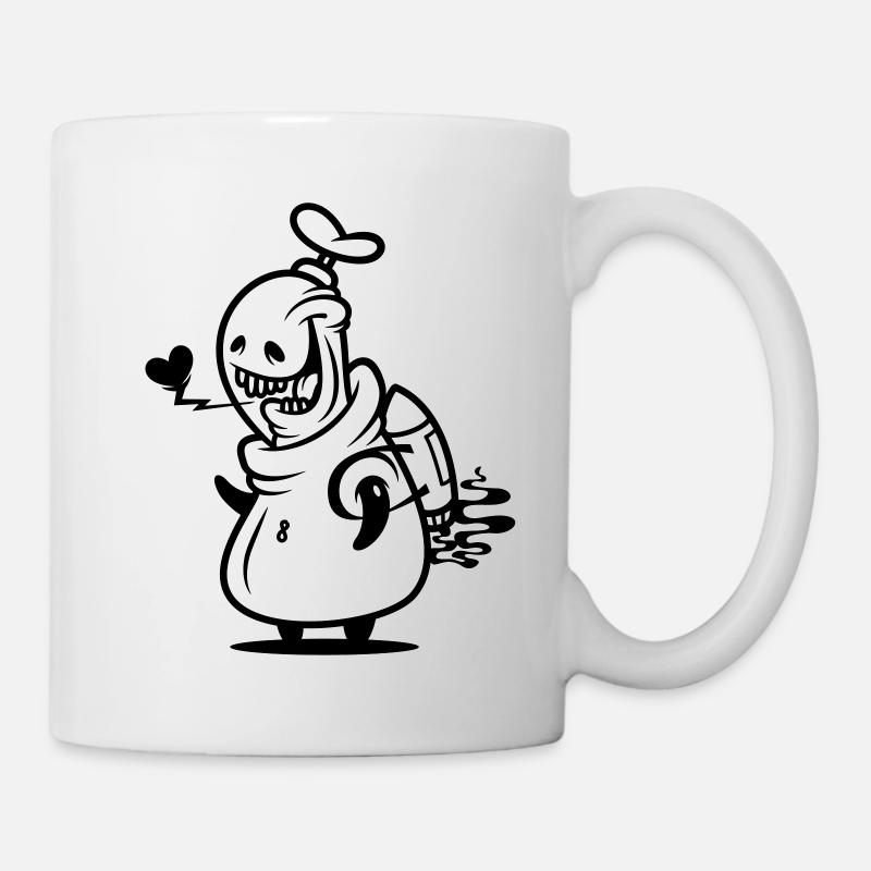ei8ht-bot heart - Mug blanc - blanc