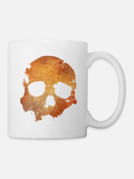 Schädel - Tasse - Weiß