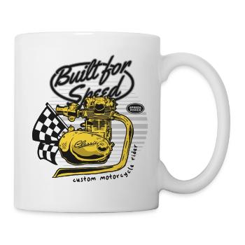 Motor Speed Vintage Race Motorcycle - Mug - white - Right