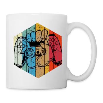 Spiel Controller Vintage Gamer gamer gamer - Tasse - Weiß - Rechts