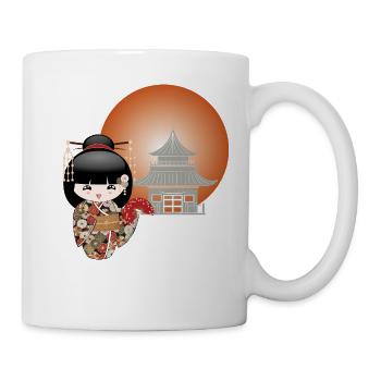 soleil couchant - Mug blanc - blanc - Droite