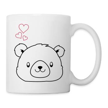 bär love - Mug blanc - blanc - Droite