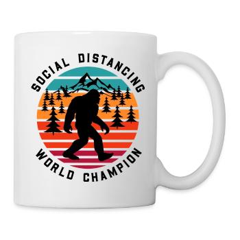 139 Yeti design sasquatch bigfoot humour drôle art - Mug blanc - blanc - Droite