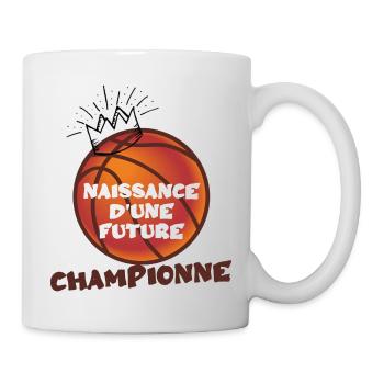 Naissance d'une future championne - Mug blanc - blanc - Droite