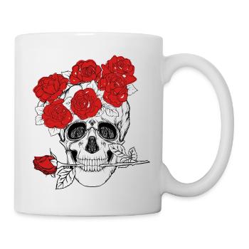 Schädel - Tasse - Weiß - Rechts