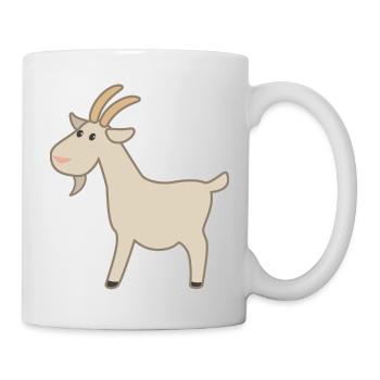 Ziege - Tasse - Weiß - Rechts