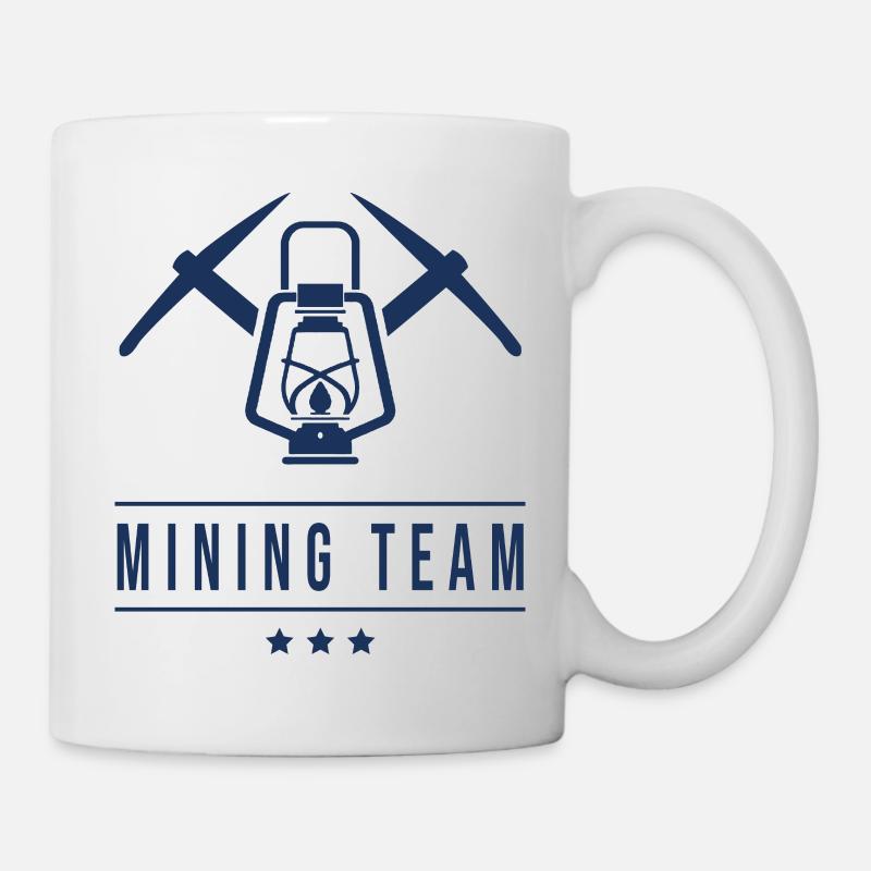 Mines équipe mineur mine bargarbeiter - Mug blanc - blanc