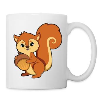 Eichhörnchen - Tasse - Weiß - Rechts