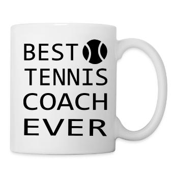 Tennis - Tasse - Weiß - Rechts