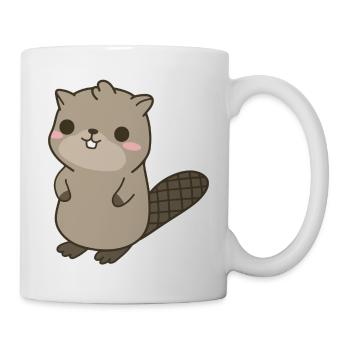 Biber - Tasse - Weiß - Rechts