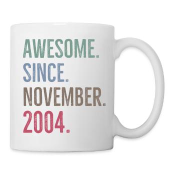 Génial depuis novembre 2004 - Mug blanc - blanc - Droite