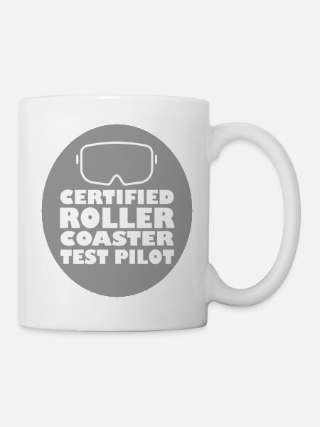 Rollercoaster Achterbahn - Tasse - Weiß