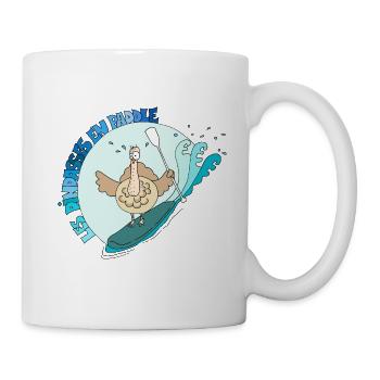 DINDASSES EN PADDLE LOGO bleu - Mug blanc - blanc - Droite
