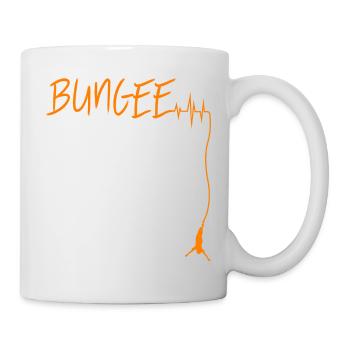 Bungee Jumping Herzschlag - Tasse - Weiß - Rechts