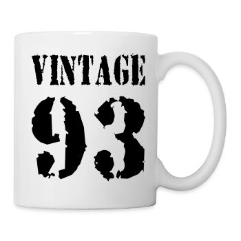 Vintage 1993 - Jahrgang 93 - Party Vector - Mug - white - Right