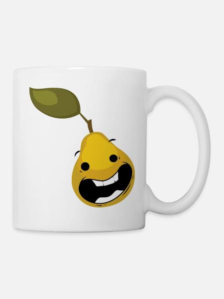Glückliche Birne - Tasse - Weiß