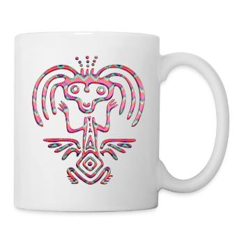 Maya Mexique Aztèque Mexicain Tribar Indien Skul Inca - Mug blanc - blanc - Droite