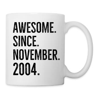 Génial depuis novembre 2004 - Mug blanc - blanc - Droite