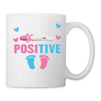 Testée Positive Veuillez Patienter Grossesse - Mug blanc - blanc - Droite