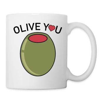 Olive You - Mug blanc - blanc - Droite